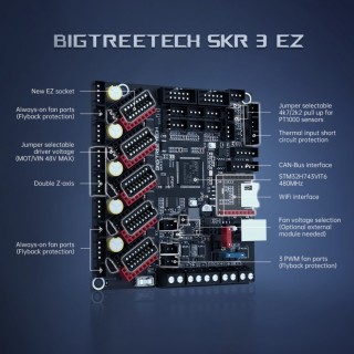 Original BigTreeTech BTT SKR 3 EZ Driver Port Mainboard 32 Bit Klipper